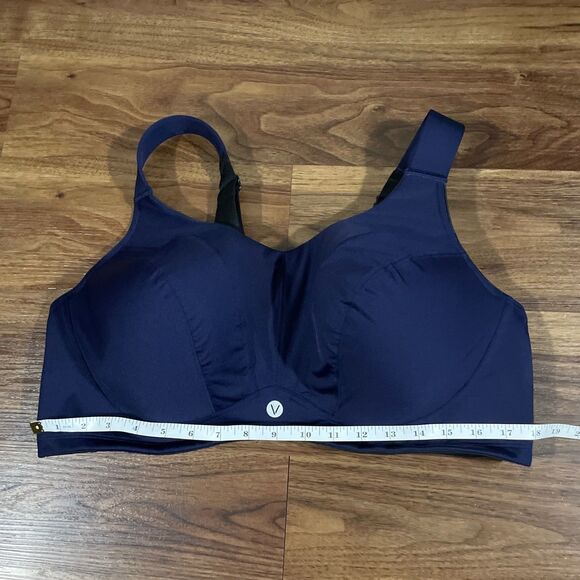 LIVI Active High Impact Wicking Max Support Sports Bra Size 44F Blue Nights - Picture 2 of 10